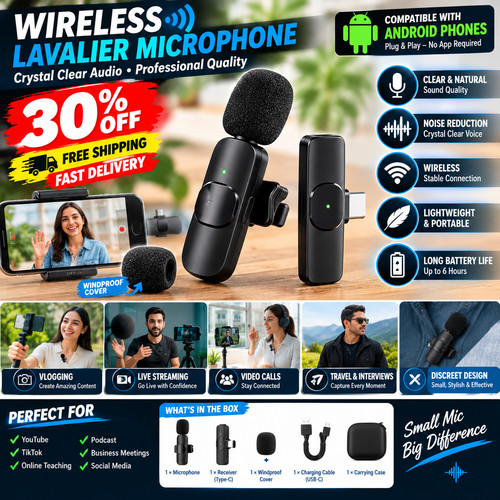 Wireless lavalier microphone - wireless,